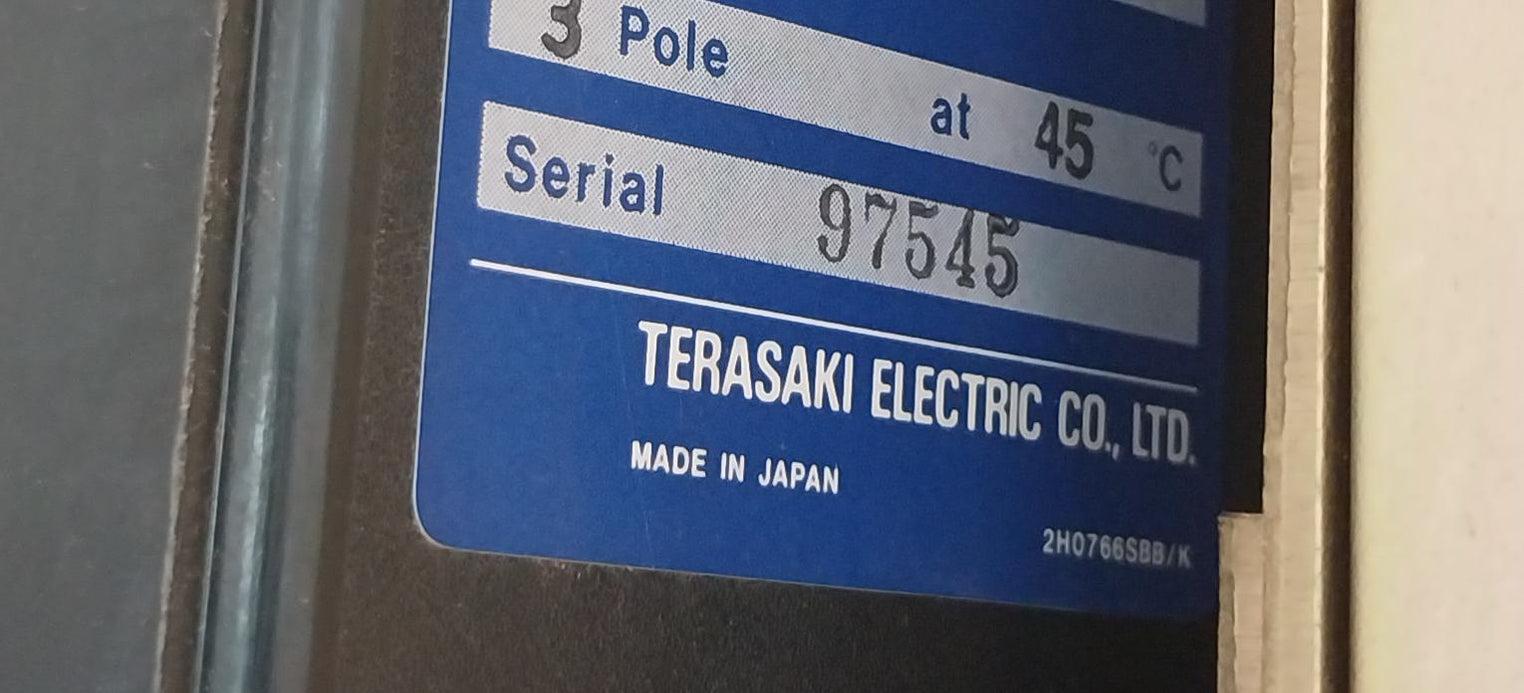 Terasaki Electric TL-800F Circuit Breaker With Motor Operator TMC9B 700A