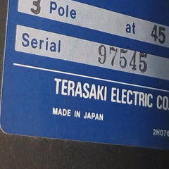 Terasaki Electric TL-800F Circuit Breaker With Motor Operator TMC9B 700A