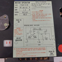 Terasaki Electric TL-800F Circuit Breaker With Motor Operator TMC9B 700A
