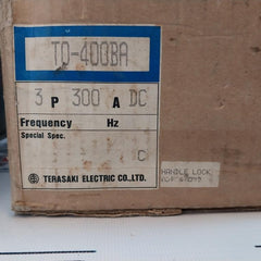Terasaki Electric To-400Ba Circuit Breaker 3 Pole 300A
