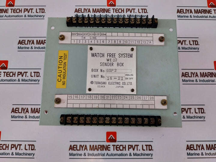 Terasaki Electric We 10 Multiplex Wtm Sender Watch Free System