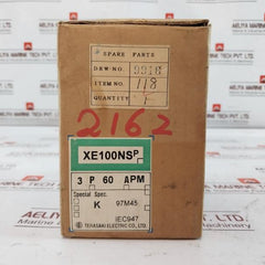 Terasaki Electric Xe100Ns 3 Pole Circuit Breaker Ac660V 60A 2H0535Sja/K 25Ka