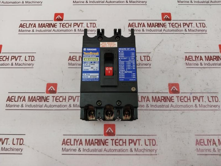 Terasaki Electric Xe100Ns 3 Pole Circuit Breaker Ac660V 60A 2H0535Sja/K 25Ka