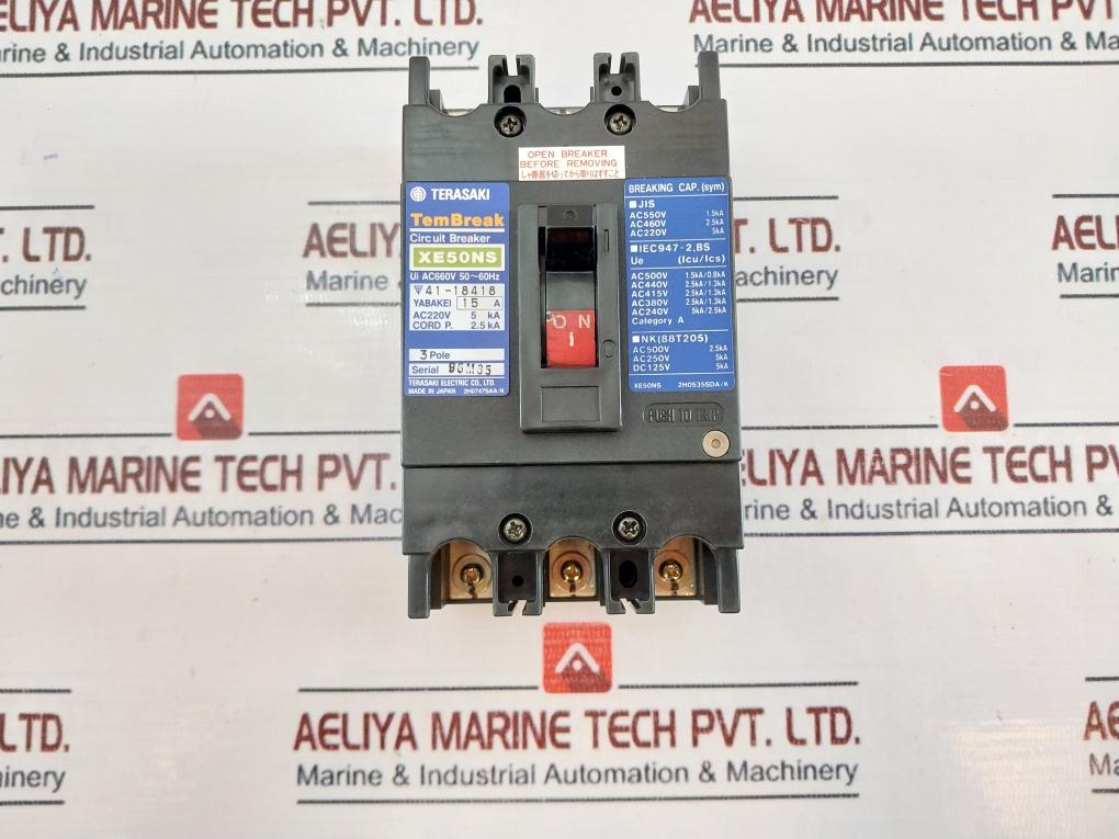 Terasaki Electric Xe50Ns Tembreak Circuit Breaker 50~60Hz 15A