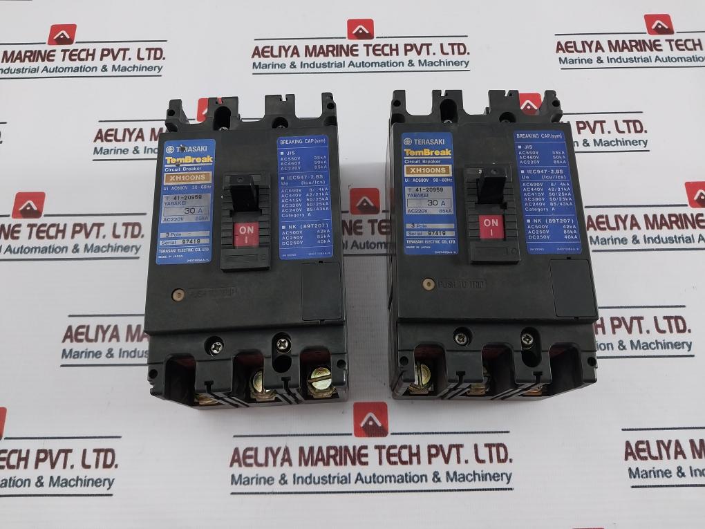 Terasaki Electric XH100NS 3 Pole 30A Circuit Breaker AC690V 50~60Hz