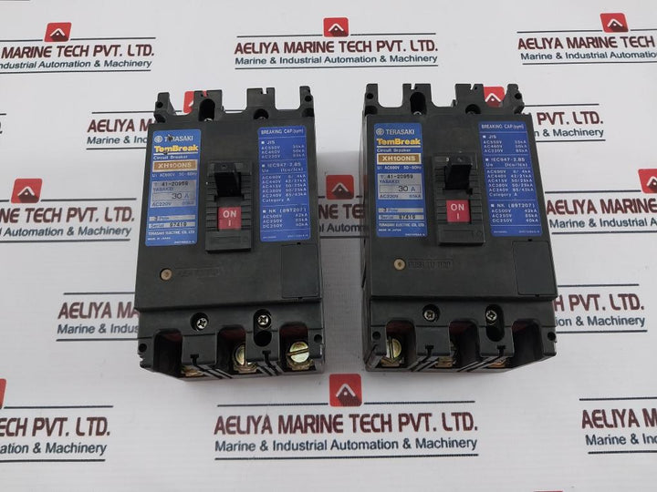 Terasaki Electric XH100NS 3 Pole 30A Circuit Breaker AC690V 50~60Hz