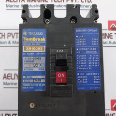 Terasaki Electric XH100NS 3 Pole 30A Circuit Breaker AC690V 50~60Hz