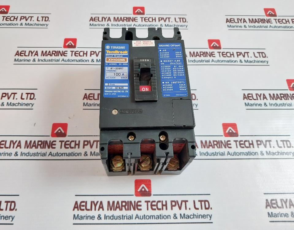 Terasaki Electric 3 Pole Circuit Breaker XH100NS 100A