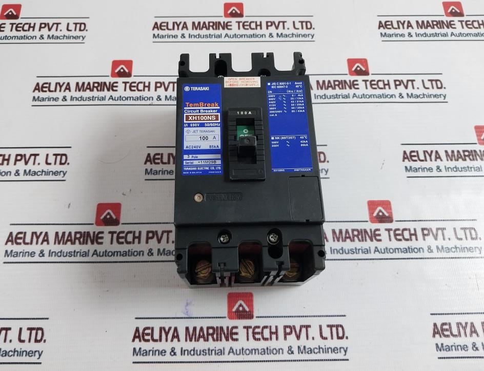Terasaki Electric Xh100ns Circuit Breaker 100a 690v 50/60hz