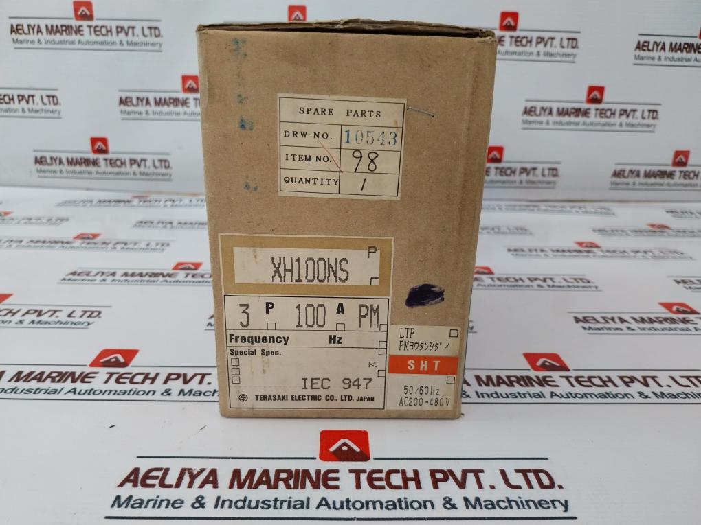 Terasaki Electric Xh100Ns Molded Case Circuit Breaker 100A