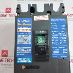 Terasaki Electric Xh100Ns Tembreak Circuit Breaker 100A 85Ka