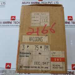 Terasaki Electric Xh100Ns Tembreak Circuit Breaker 3 Pole 75A Ac690V 50-60Hz