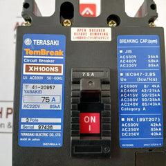 Terasaki Electric Xh100Ns Tembreak Circuit Breaker 3 Pole 75A Ac690V 50-60Hz
