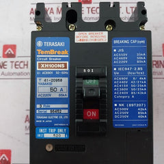 Terasaki Electric Xh100Ns Tembreak Circuit Breaker 50A 3 Pole 85Ka Ac690V 220V