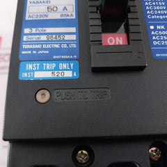 Terasaki Electric Xh100Ns Tembreak Circuit Breaker 50A 3 Pole 85Ka Ac690V 220V