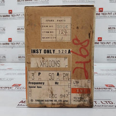 Terasaki Electric Xh100Ns Tembreak Circuit Breaker 50A 3 Pole 85Ka Ac690V 220V