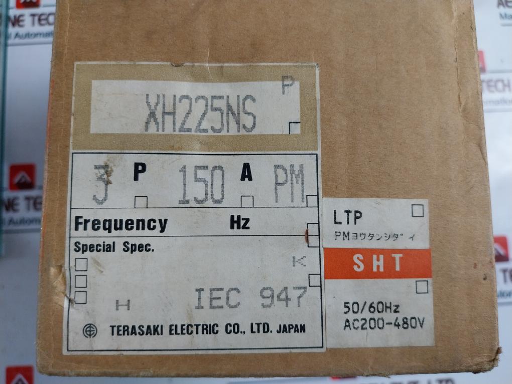 Terasaki Electric Xh225Ns Circuit Breaker 3 Pole 150A Ac690V 50~60Hz