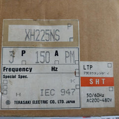 Terasaki Electric Xh225Ns Circuit Breaker 3 Pole 150A Ac690V 50~60Hz