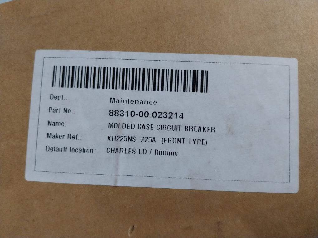 Terasaki Electric Xh225Ns Molded Case Circuit Breaker 3-pole 225A