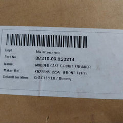 Terasaki Electric Xh225Ns Molded Case Circuit Breaker 3-pole 225A
