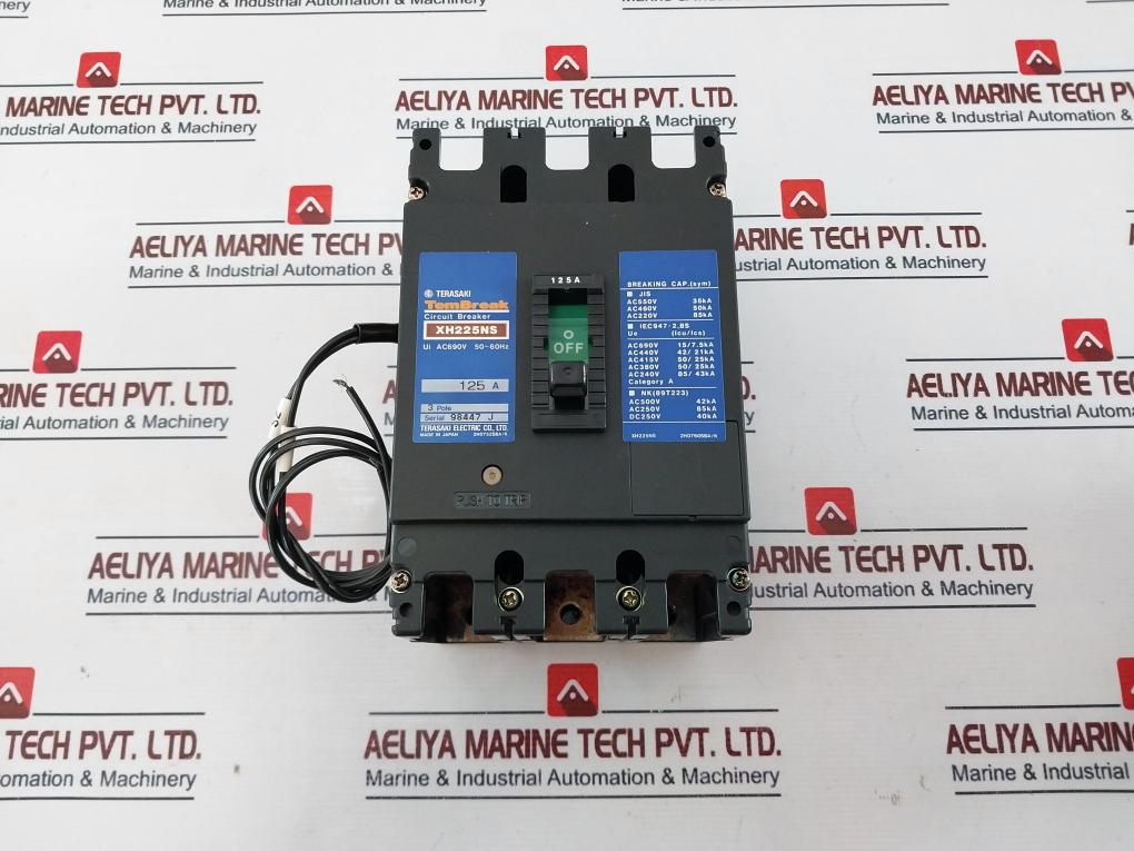 Terasaki Electric Xh225ns Circuit Breaker 125a Ac690v 50~60hz