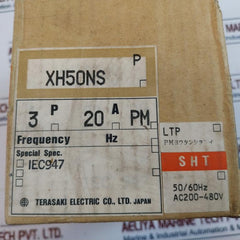 Terasaki Electric Xh50Ns Circuit Breaker 3-pole 20A Ac690V 50~60Hz