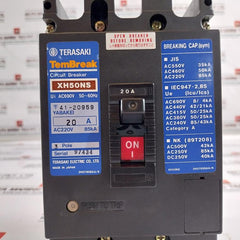 Terasaki Electric Xh50Ns Circuit Breaker 3-pole 20A Ac690V 50~60Hz