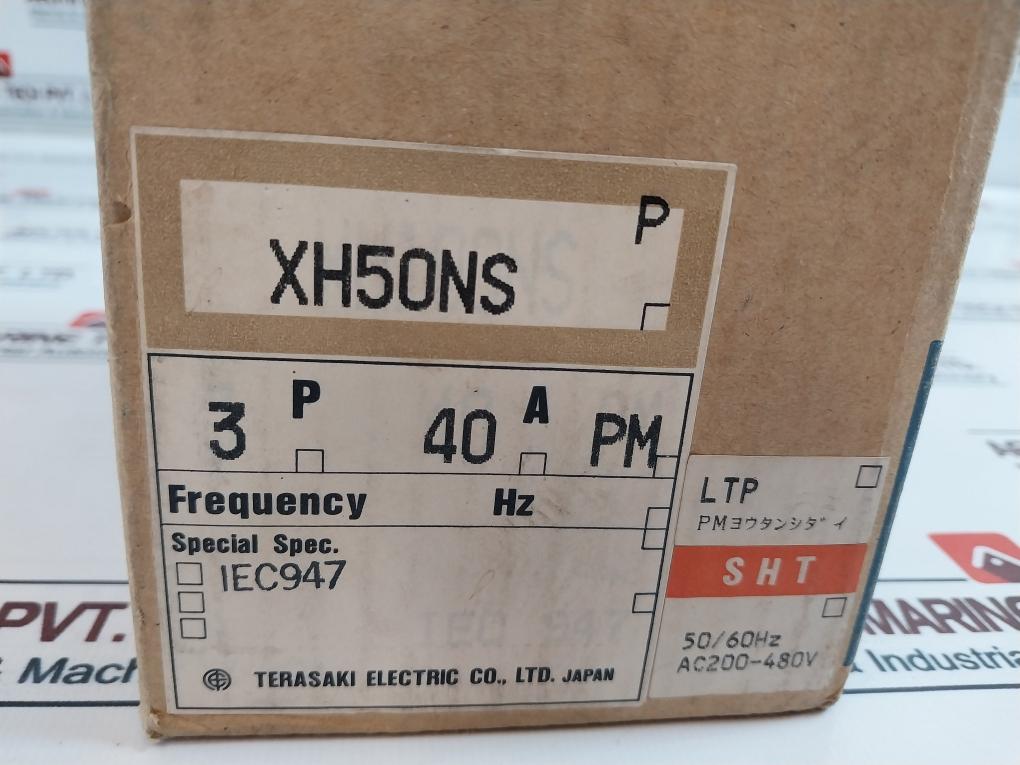 Terasaki Electric Xh50Ns Circuit Breaker 40A 3 Pole 50/60Hz