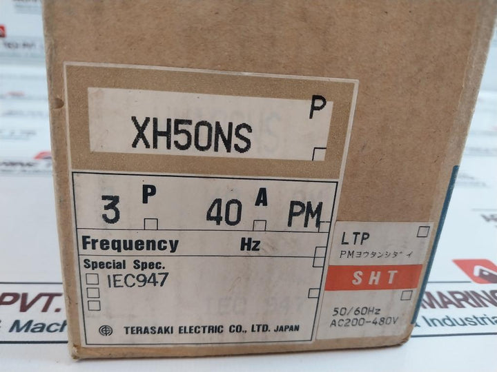Terasaki Electric Xh50Ns Circuit Breaker 40A 3 Pole 50/60Hz