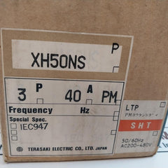 Terasaki Electric Xh50Ns Circuit Breaker 40A 3 Pole 50/60Hz