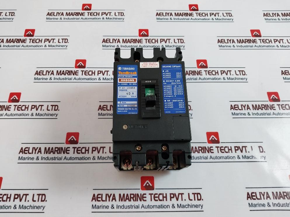 Terasaki Electric Xh50Ns Circuit Breaker 40A 3 Pole 50/60Hz