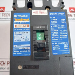 Terasaki Electric Xh50Ns Circuit Breaker 40A 3 Pole 50/60Hz