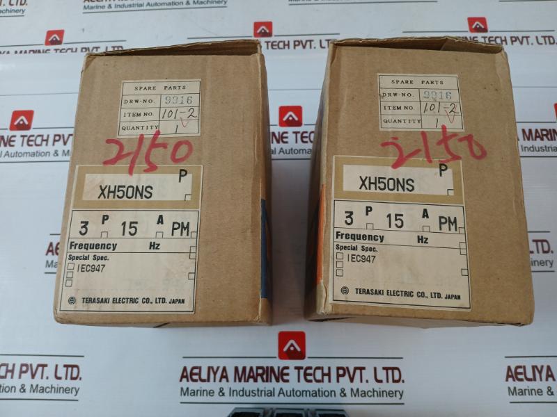 Terasaki Electric Xh50Ns Tembreak 3 Pole Circuit Breaker 15A Ac690V 50~60Hz