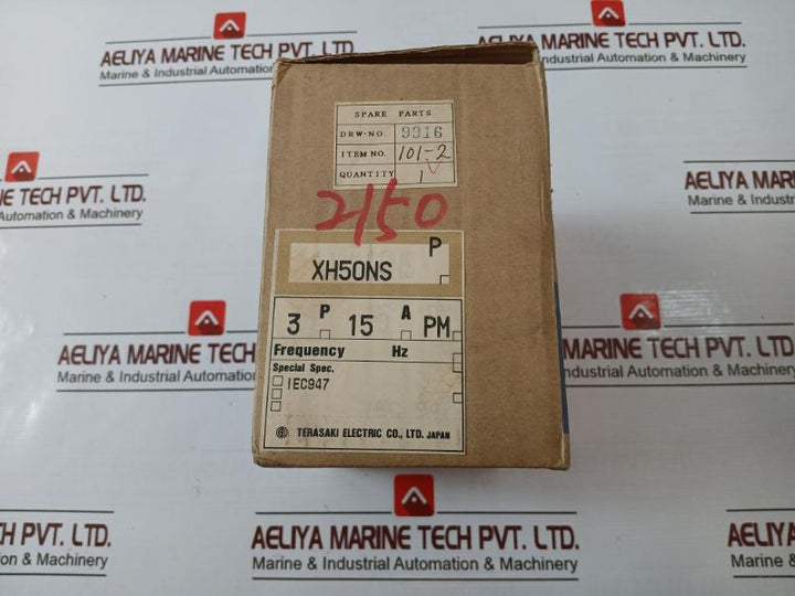 Terasaki Electric Xh50Ns Tembreak 3 Pole Circuit Breaker 15A Ac690V 50~60Hz