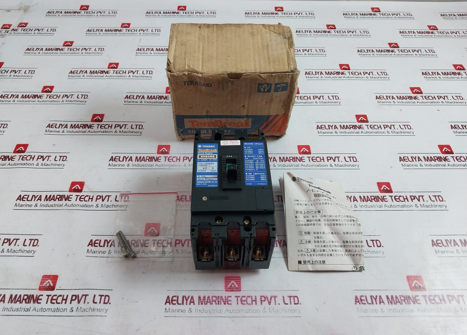 Terasaki Electric Xh50Ns Tembreak 3 Pole Circuit Breaker 40A
