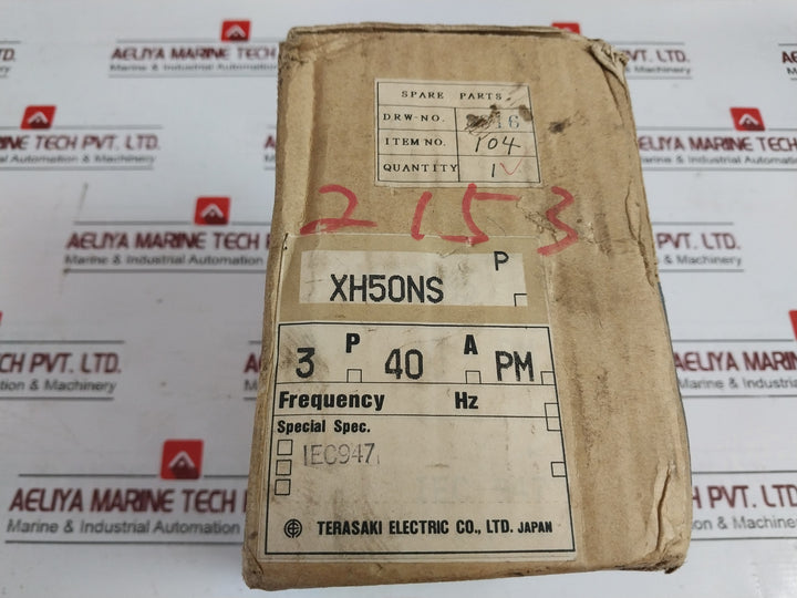 Terasaki Electric Xh50Ns Tembreak 3 Pole Circuit Breaker 40A