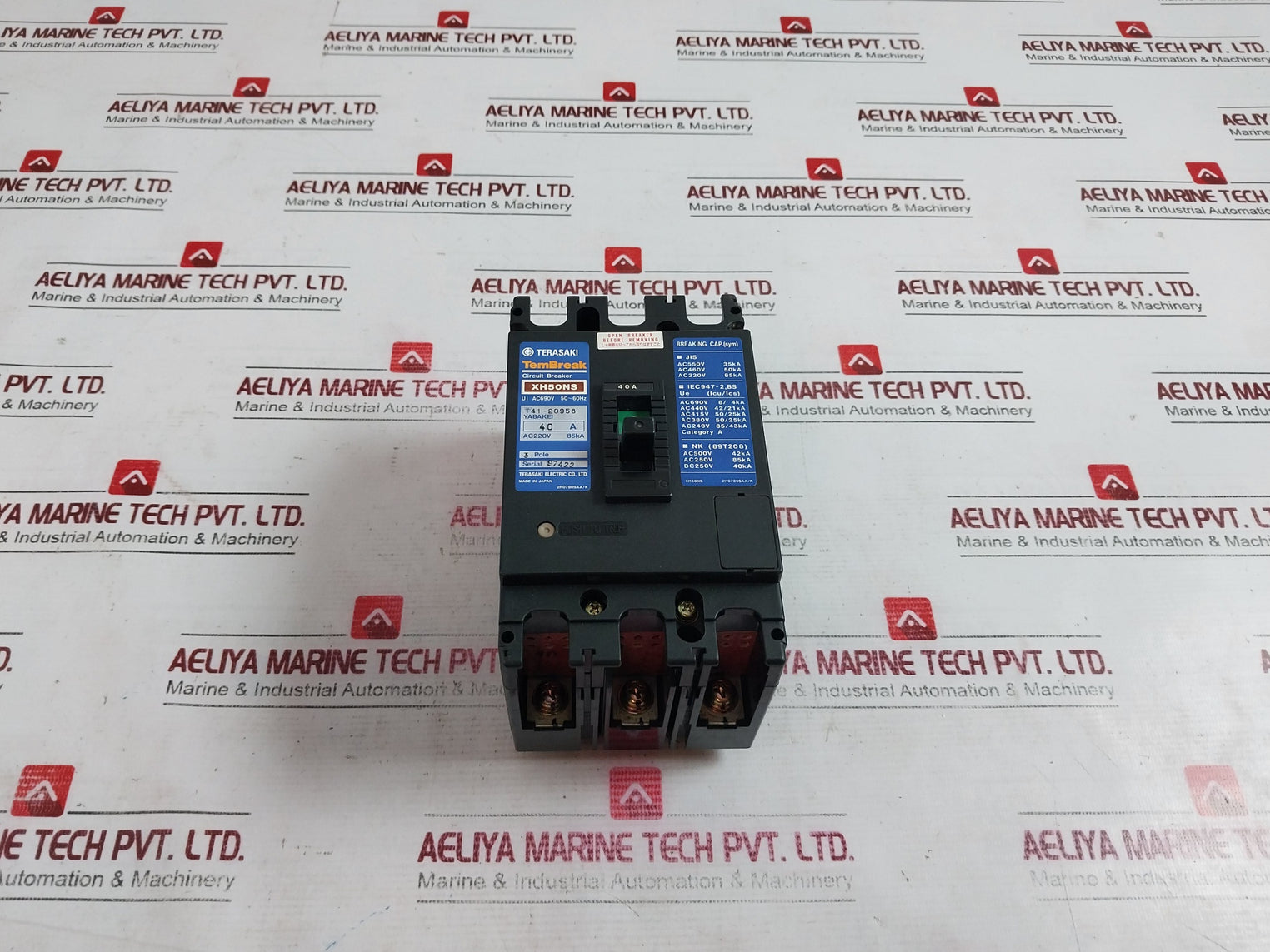 Terasaki Electric Xh50Ns Tembreak 3 Pole Circuit Breaker 40A
