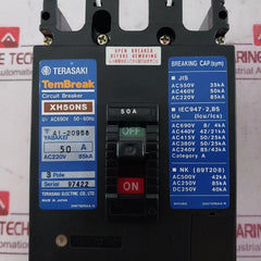 Terasaki Electric Xh50Ns Tembreak Circuit Breaker 50 A Ac220V 50/60Hz