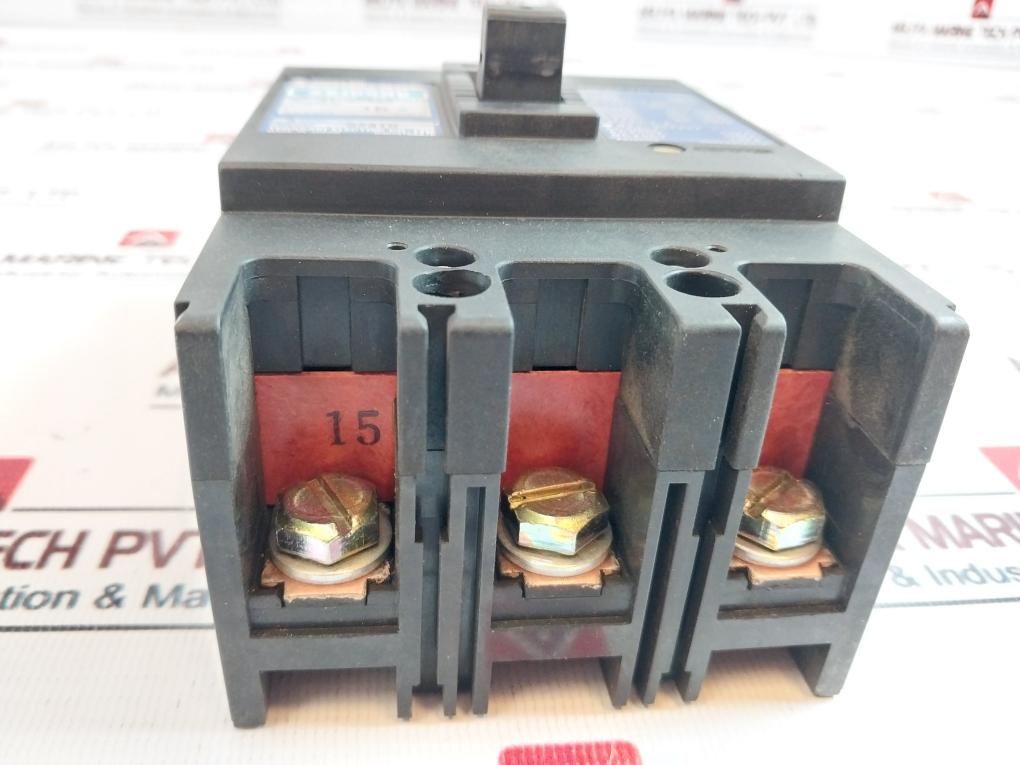 Terasaki Electric XS100NB 3 Pole Circuit Breaker 15A