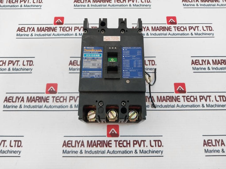 Terasaki Electric Xs100Nb 3 Pole Circuit Breaker 50A Ac690V 50~60Hz