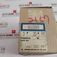 Terasaki Electric Xs100Nb 3 Pole Circuit Breaker Ui Ac690V Ac220V 50Ka 20A