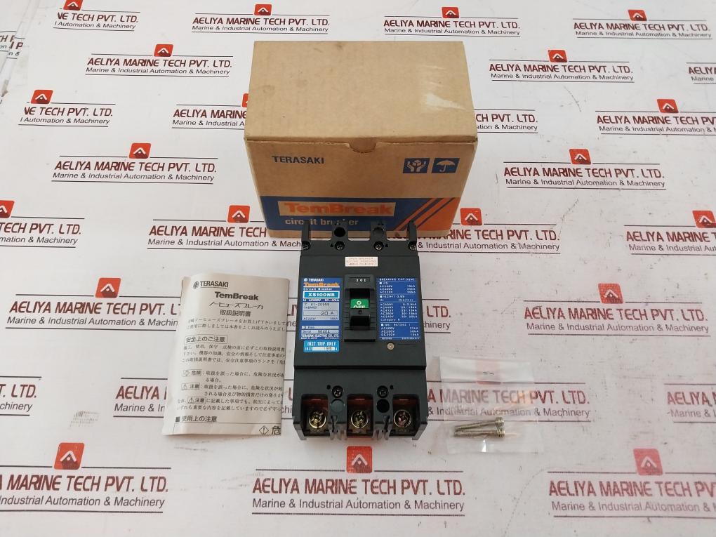 Terasaki Electric Xs100Nb 3Pole Tembreak Circuit Breaker Ac220V 50Ka 20A 50-60Hz