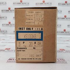 Terasaki Electric Xs100Nb 3Pole Tembreak Circuit Breaker Ac220V 50Ka 20A 50-60Hz