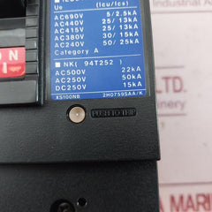 Terasaki Electric Xs100Nb 3Pole Tembreak Circuit Breaker Ac220V 50Ka 20A 50-60Hz