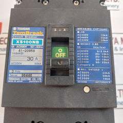 Terasaki Electric Xs100Nb Circuit Breaker 30A Ac220V 50Ka