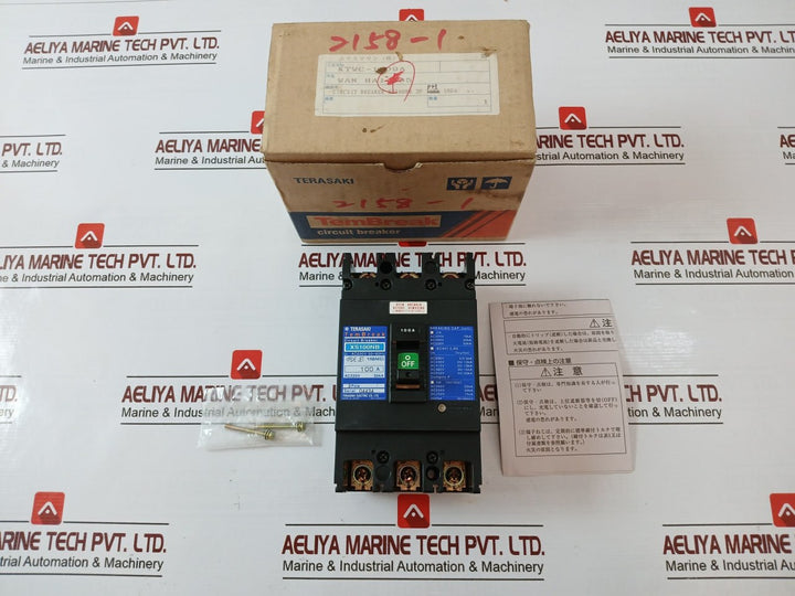 Terasaki Electric Xs100Nb Molded Case Circuit Breaker 3 Pole 100A Ac690V 50-60Hz