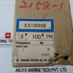 Terasaki Electric Xs100Nb Molded Case Circuit Breaker 3 Pole 100A Ac690V 50-60Hz