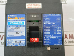 Terasaki Electric Xs100Nb Tembreak Circuit Breaker 3 Pole 60A Ac690V 50-60Hz