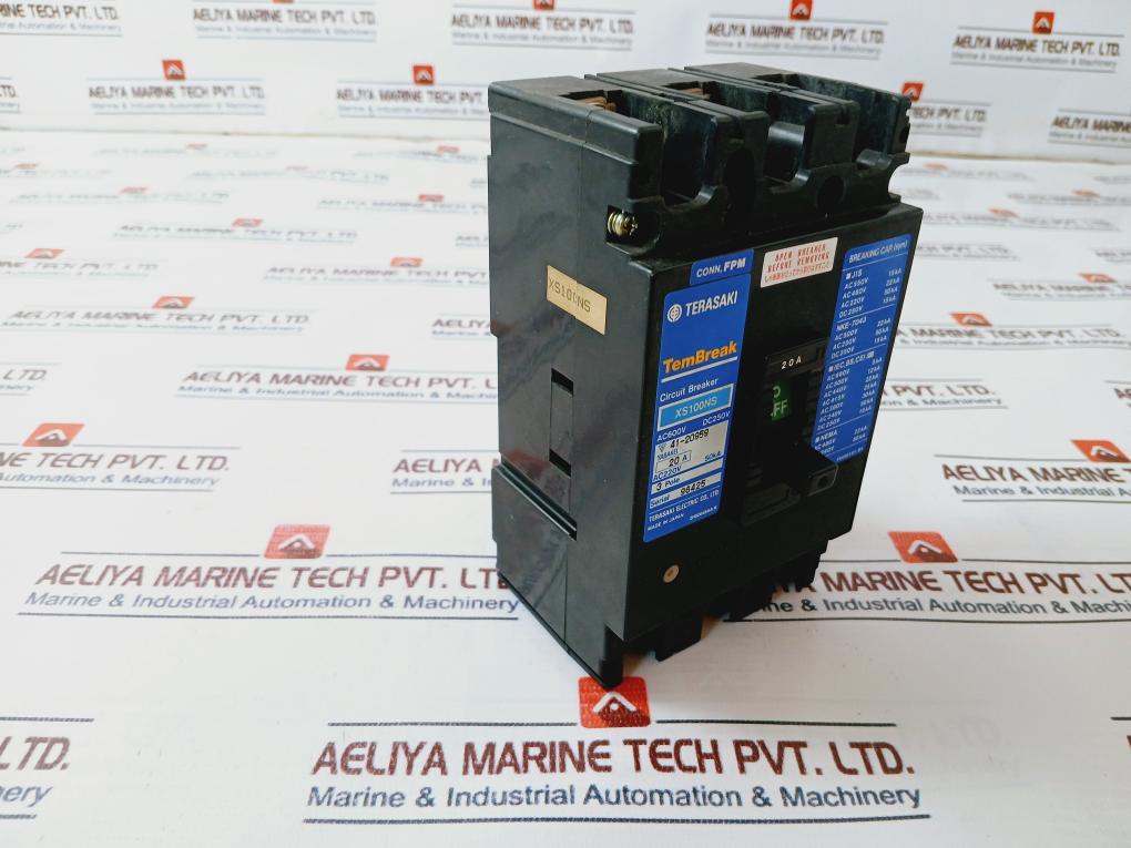 Terasaki Electric Xs100Ns 3 Pole 20A Circuit Breaker Ac220V 50Ka