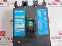 Terasaki Electric Xs100Ns 3 Pole Tembreak Circuit Breaker Ac 600V Dc 250V 20A